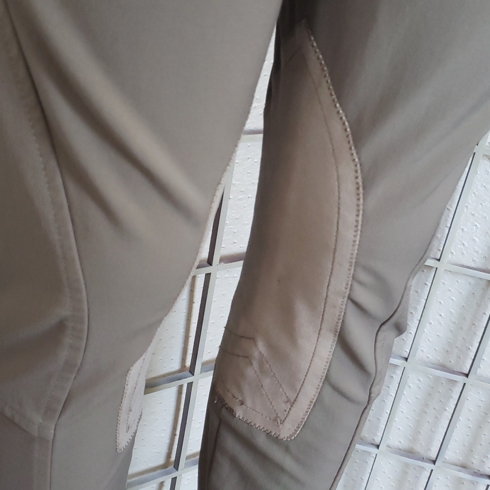 Ariat high rise horse riding woman olive gray padded woman pants size … - Picture 3 of 8